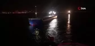 Boğazda arıza yapan gemi kurtarıldı