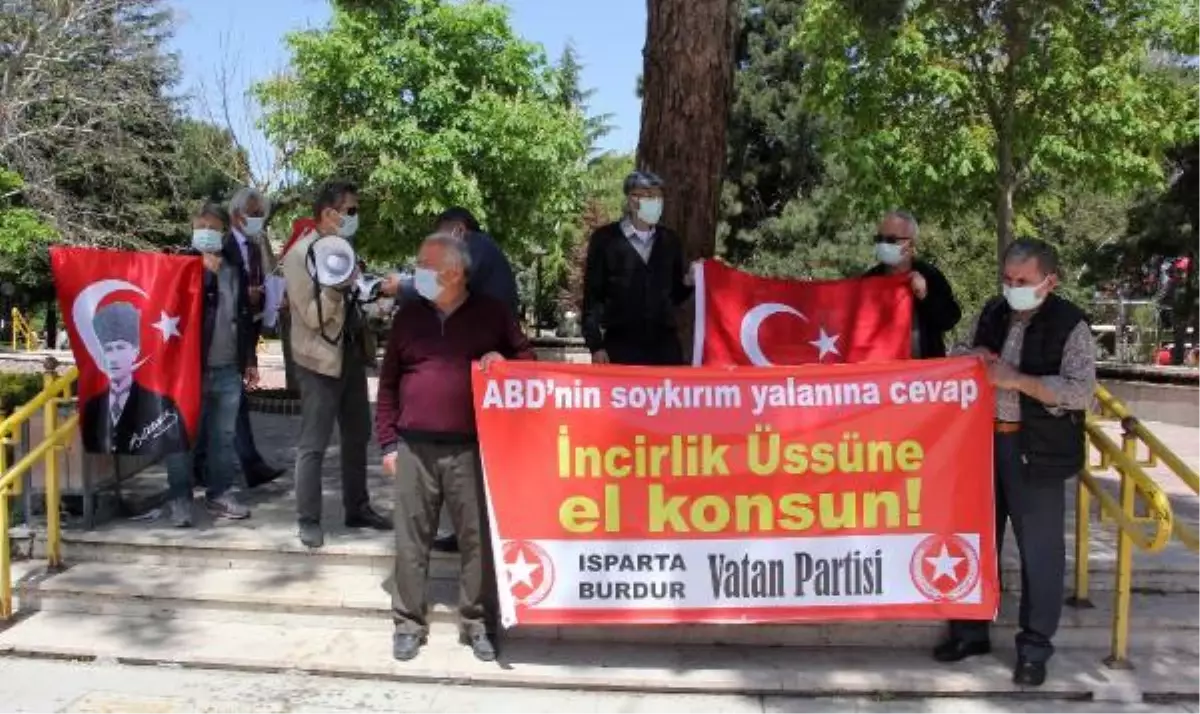 BURDUR\'DA VATAN PARTİSİ\'NDEN BİDEN\'A TEPKİ