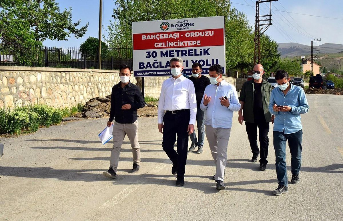 Malatya Valisi Baruş, Gelincik Tepesi konutlarının bağlantı yollarını inceledi