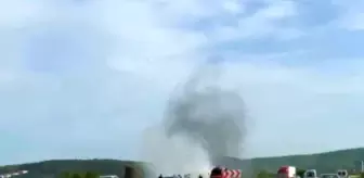 Seyir halindeki otomobil alevlere teslim oldu