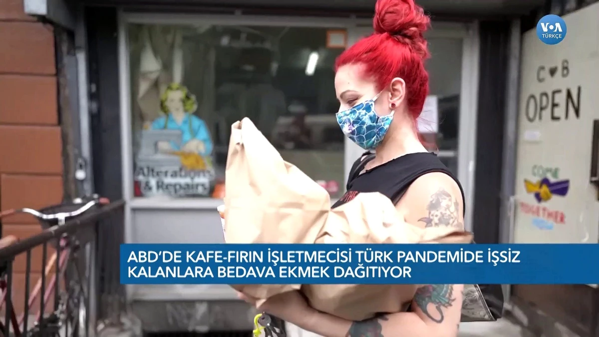 ABD\'de Kafe-Fırın İşletmecisi Türk Bedava Ekmek Dağıtıyor