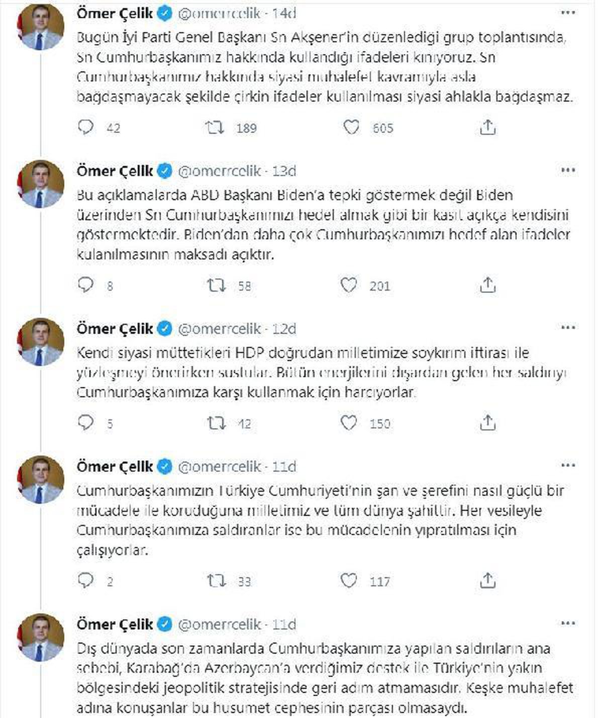 Ak Parti Sözcüsü Çelik\'ten Akşener\'e tepki