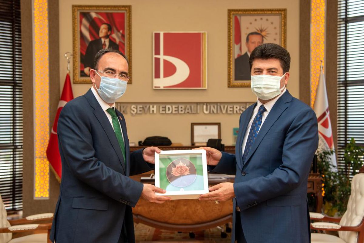 Rektör Sarıbıyık\'tan, Rektör Beydemir\'e ziyaret