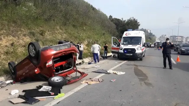 Son dakika haberi | Zincirleme kazada takla attı, ölümden döndüler