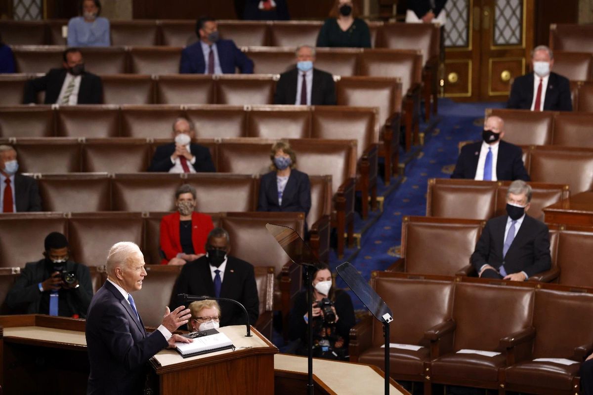 ABD Başkanı Biden ilk kez Kongre\'ye hitap etti: "Amerika yeniden yükseliyor"