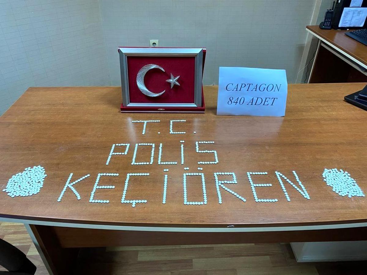 Ankara\'da yakalanan uyuşturucu satıcısının üzerinden 840 adet hap çıktı