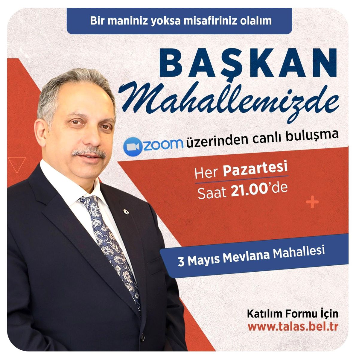 \'Başkan Mahallemizde\' zoom toplantıları başlıyor