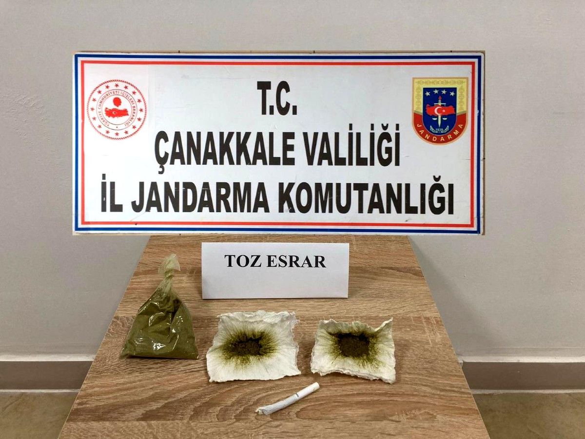 Çanakkale\'de uyuşturucu operasyonu: 2 gözaltı