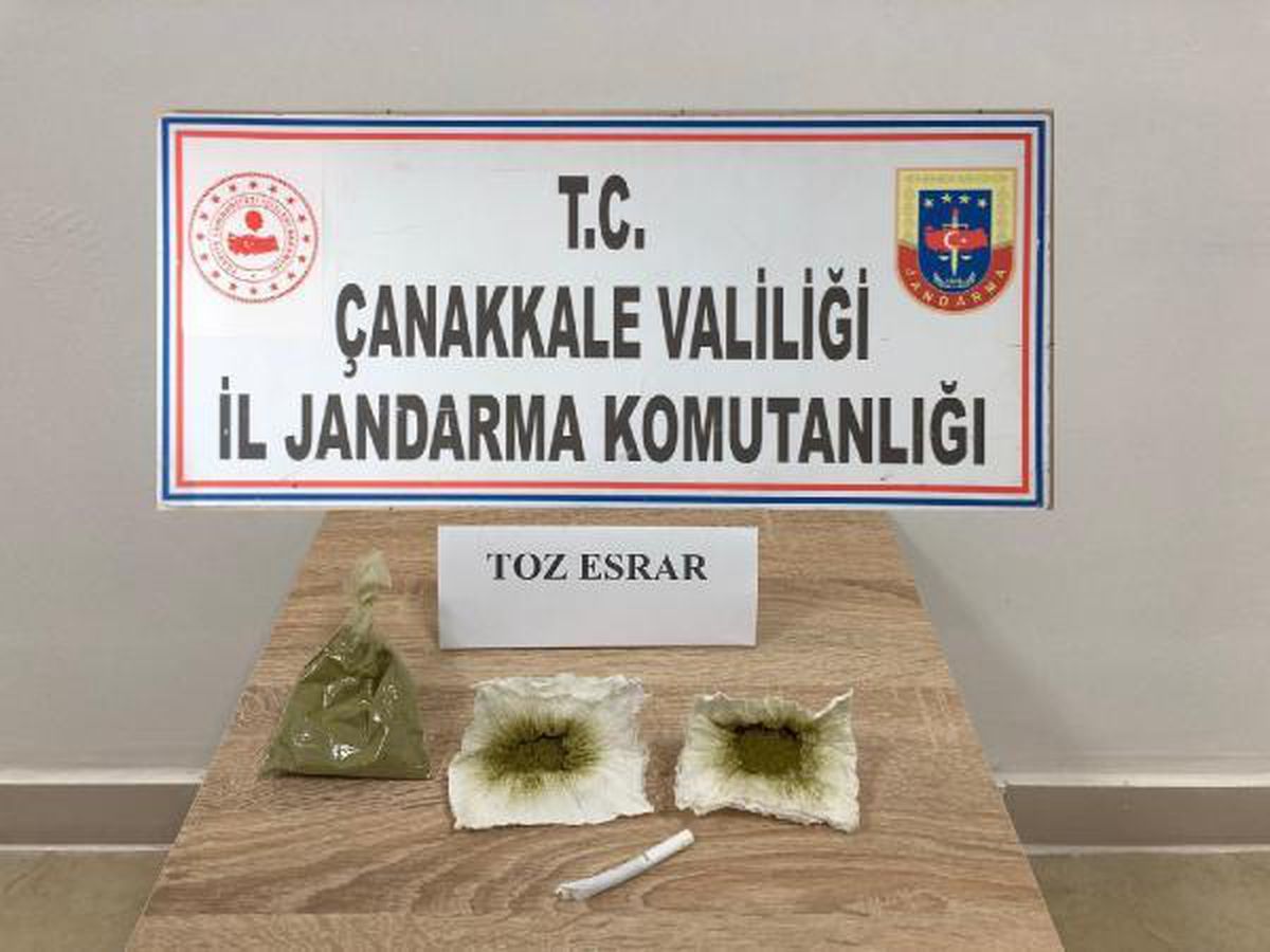 Son dakika haberi! Çanakkale\'de uyuşturucu operasyonu: 2 gözaltı