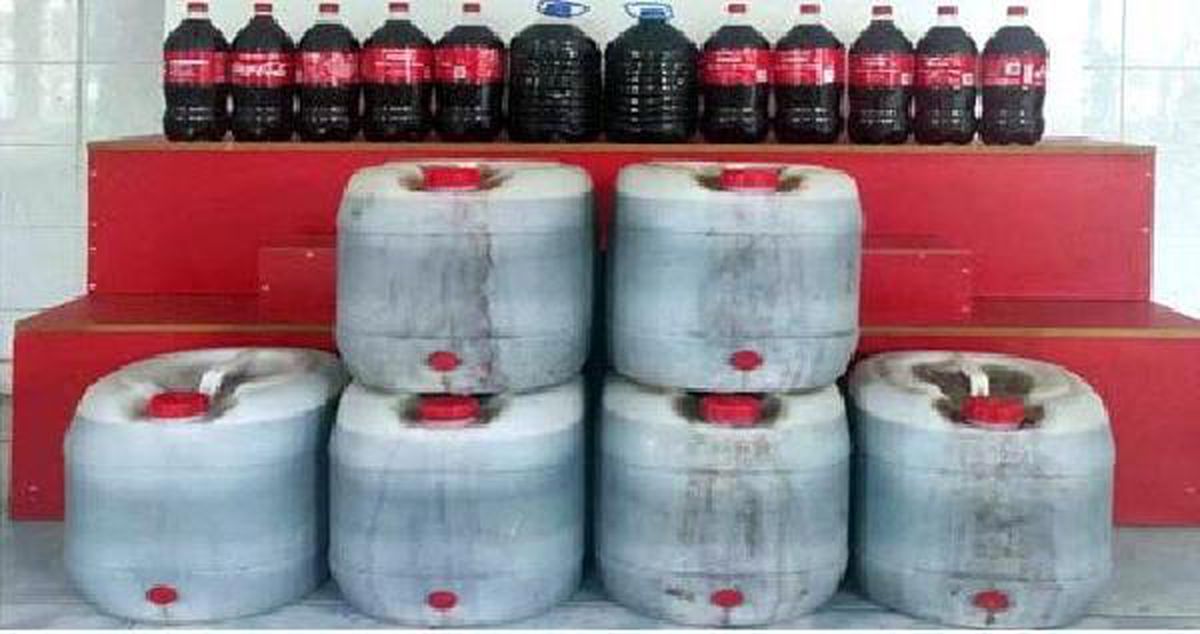 Durdurulan minibüste 200 litre sahte şarap ele geçirildi