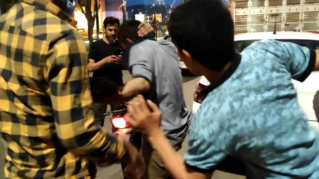 Şanlıurfa'da akü hırsızına meydan dayağı