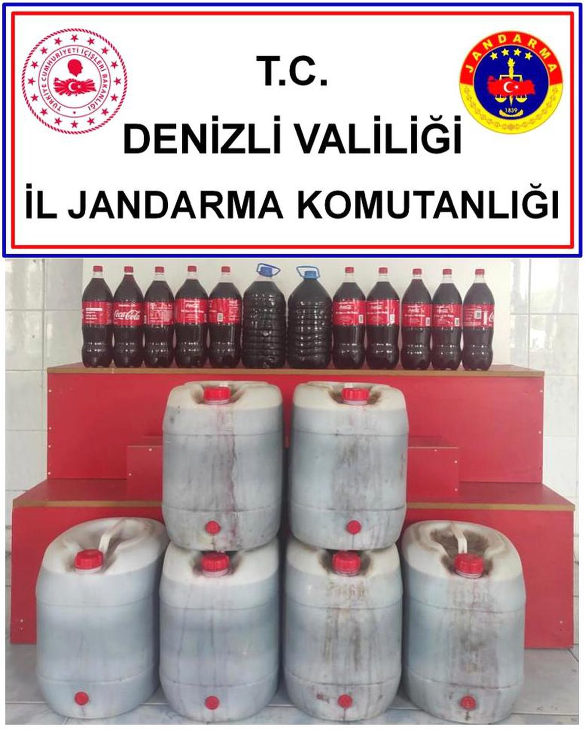Şüpheli araçta 200 litre bandrolsüz alkol ele geçirdi