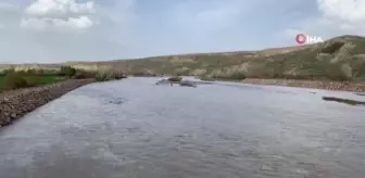 Son Dakika | Aras nehrinde karların erimesiyle birlikte su seviyesi yükseldi