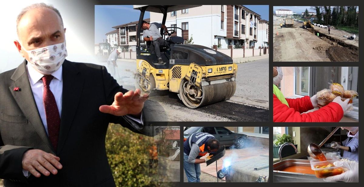 Düzce Belediyesi kapanmada sahada