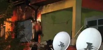 Evini ateşe veren şahıs, kendini cam parçalarıyla yaraladı