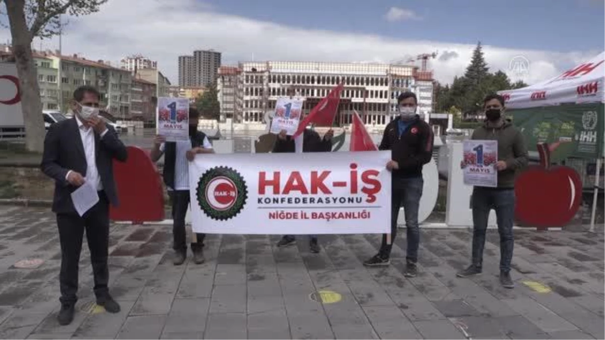 İç Anadolu Bölgesi\'ndeki 6 ilde 1 Mayıs Emek ve Dayanışma Günü dolayısıyla basın açıklaması yapıldı