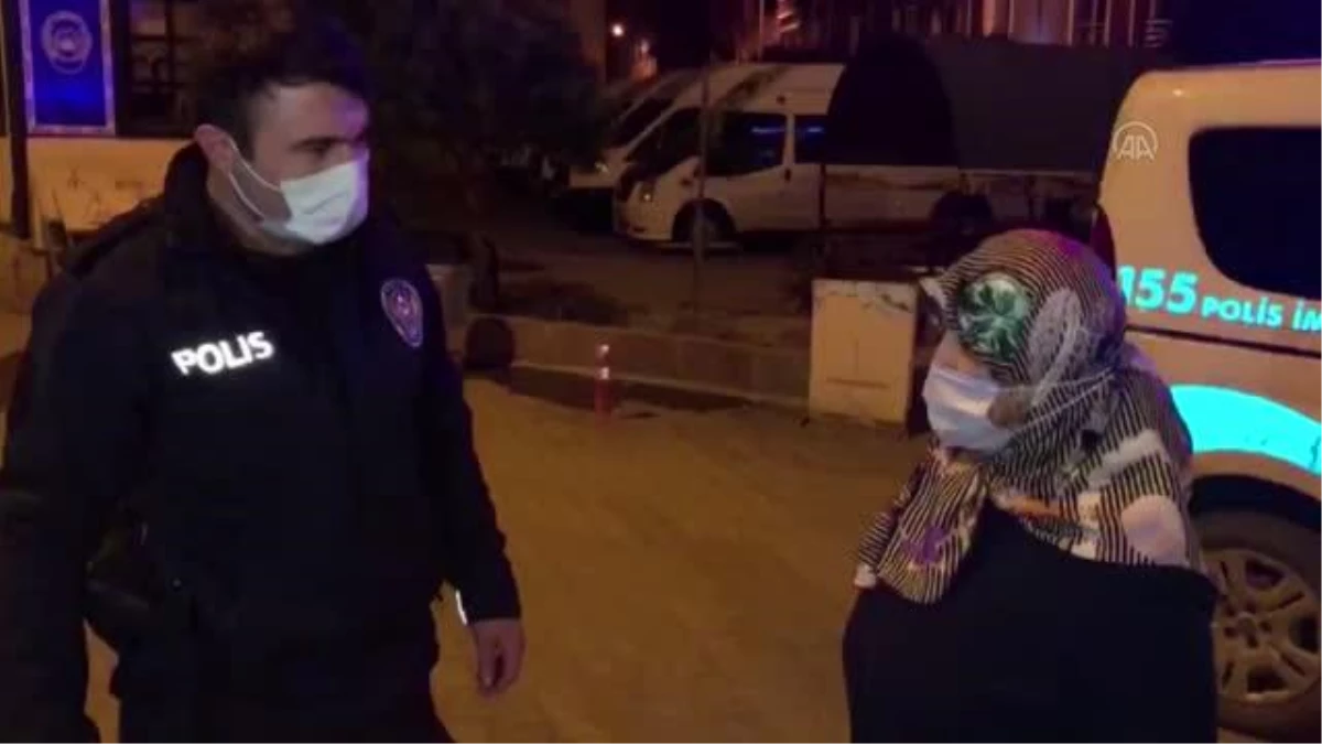 İstanbul\'dan gelen ancak köyüne gidemeyen kadını evine polis götürdü