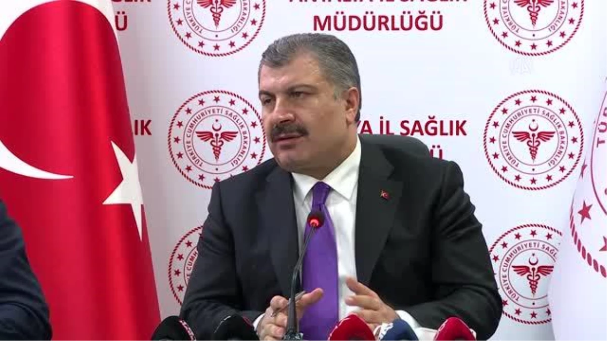 Sağlık Bakanı Koca, Antalya\'da İl Değerlendirme Toplantısı sonrası açıklama yaptı: (1)