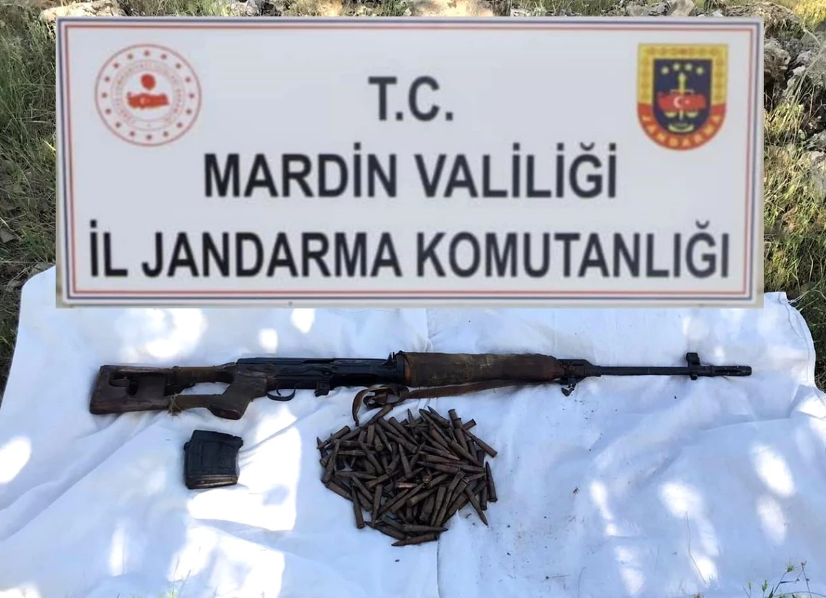 Mardin\'de teröristlere ait keskin nişancı tüfeği ele geçirildi