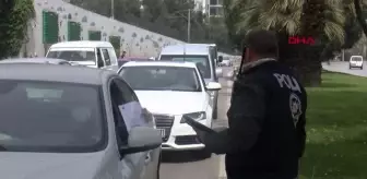 Samsun'da kısıtlamada araç yoğunluğu