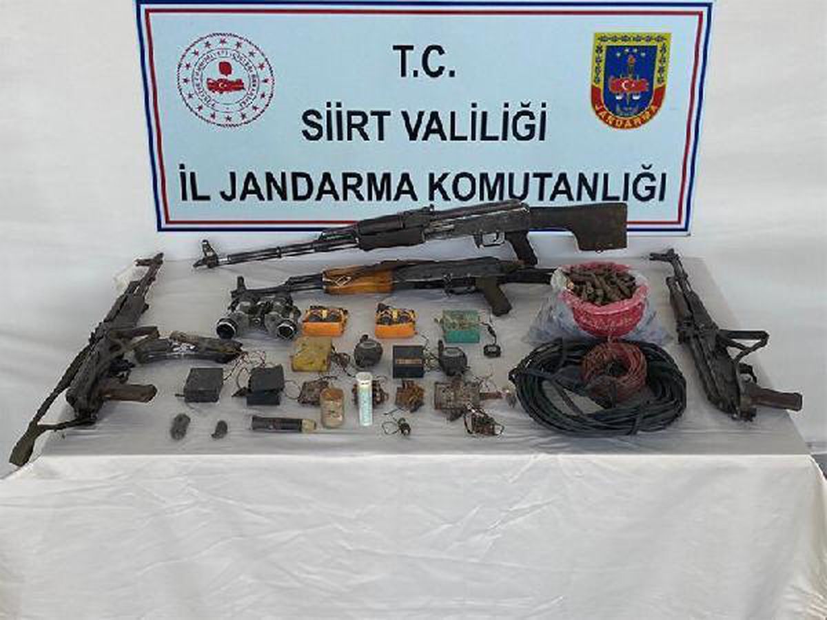 Siirt\'te PKK\'nın cephaneliği bulundu