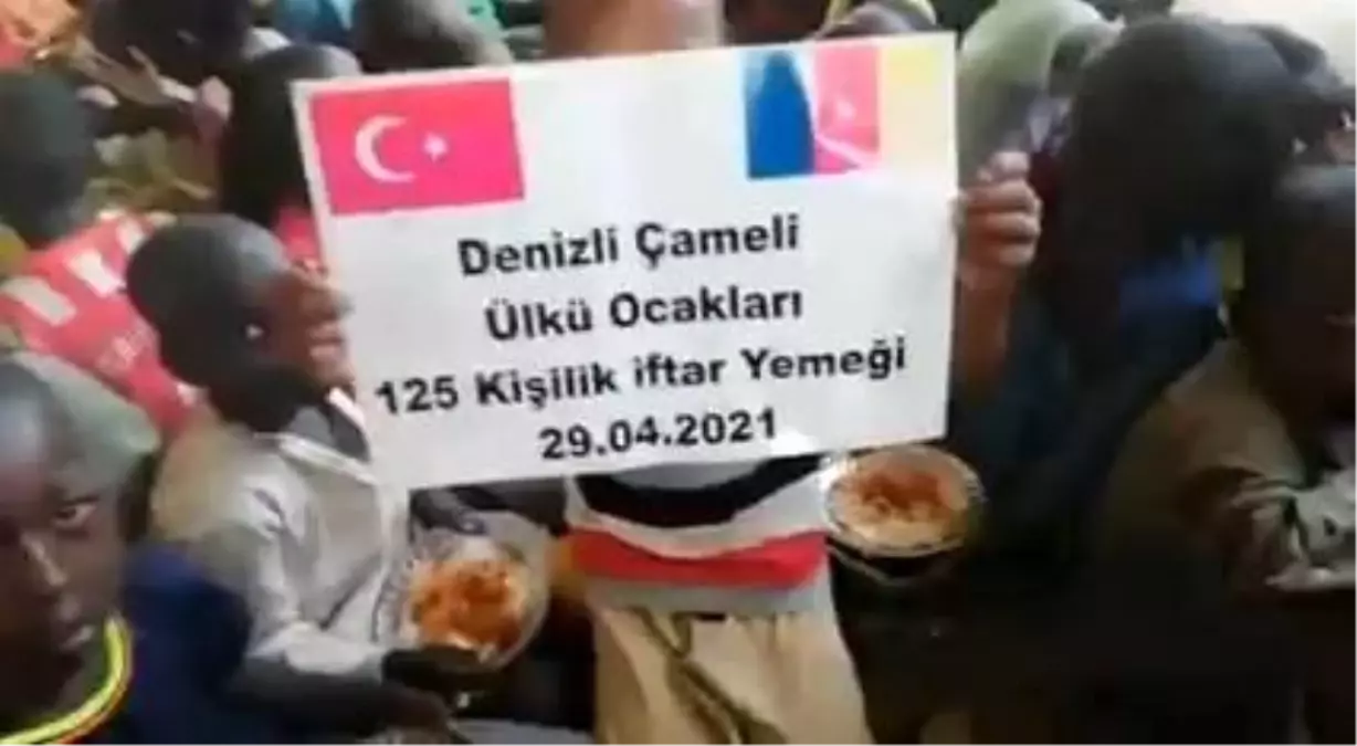 Ülkü gençlerden Afrika\'da iftar yemeği