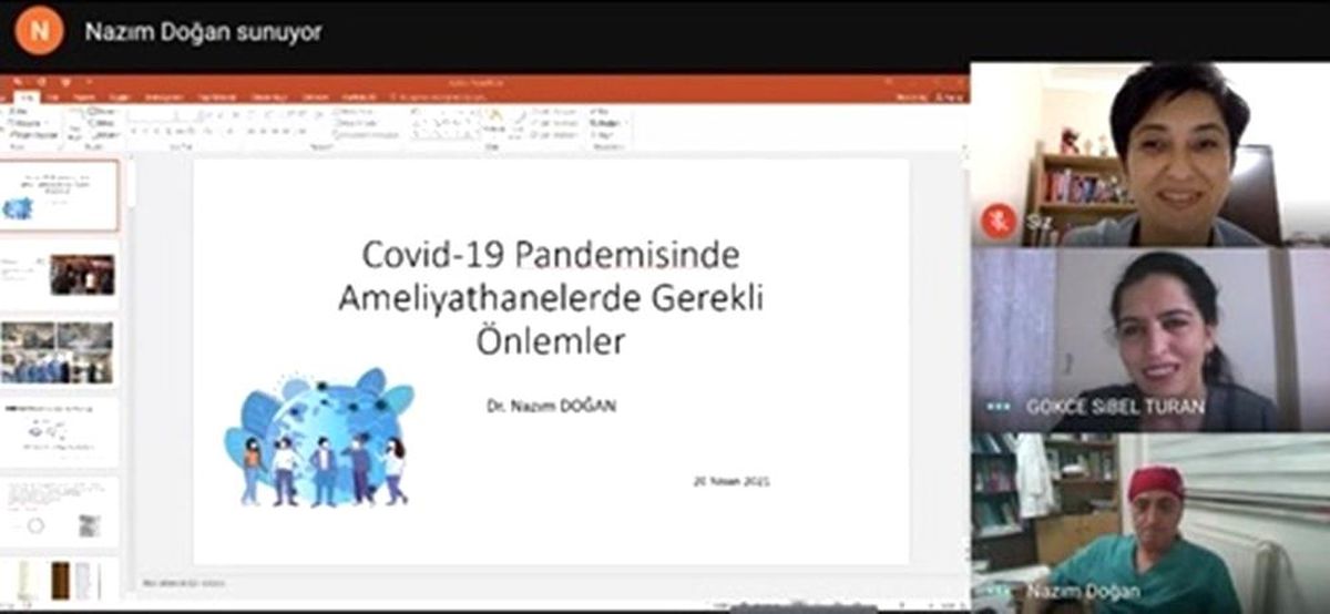 Covid-19 pandemisinde ameliyathanelerde gerekli önlemler paneli gerçekleşti
