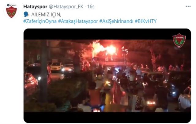 Hatayspor'un Beşiktaş maçı öncesi yaptığı paylaşım sosyal medyayı salladı: Ailemiz için
