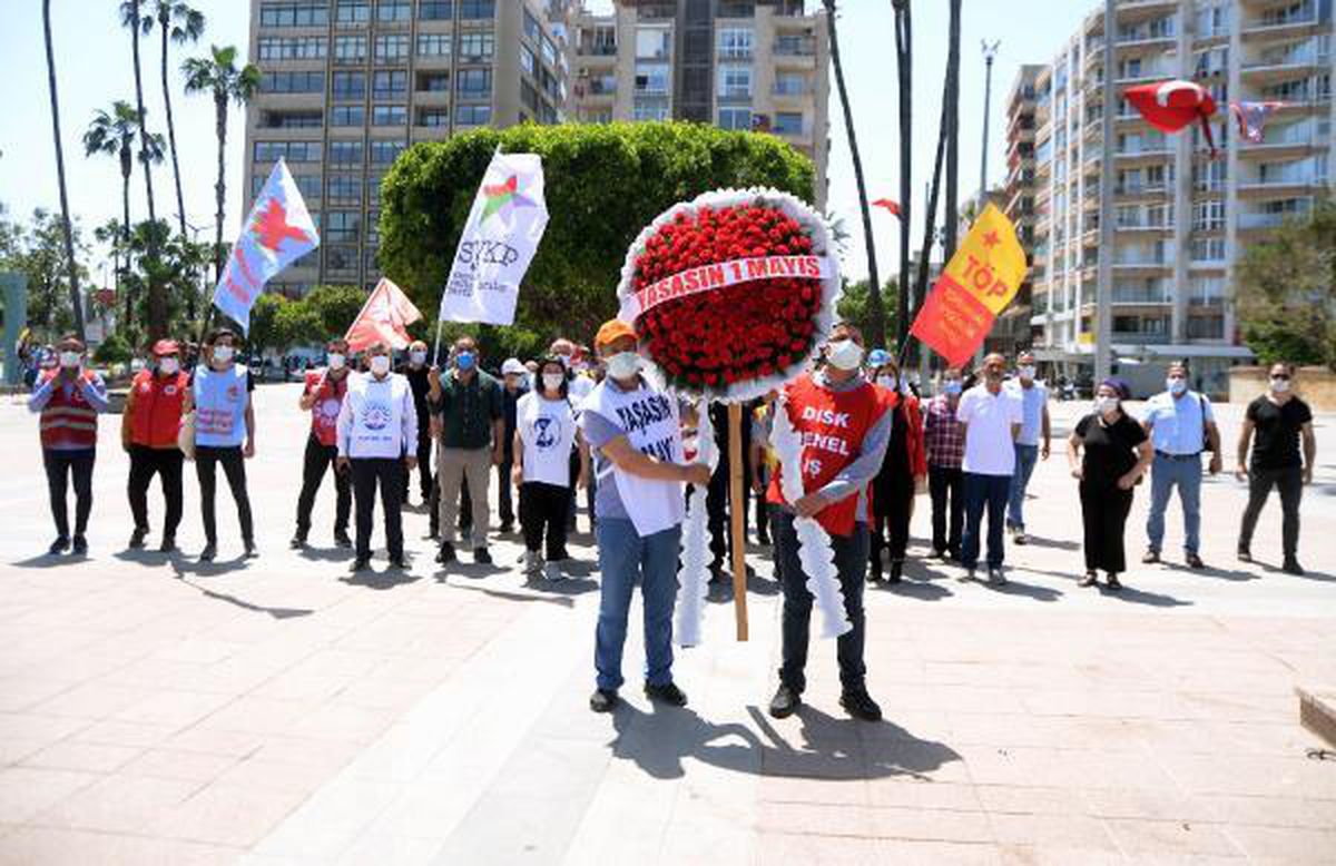 Mersin\'de 1 Mayıs kutlaması
