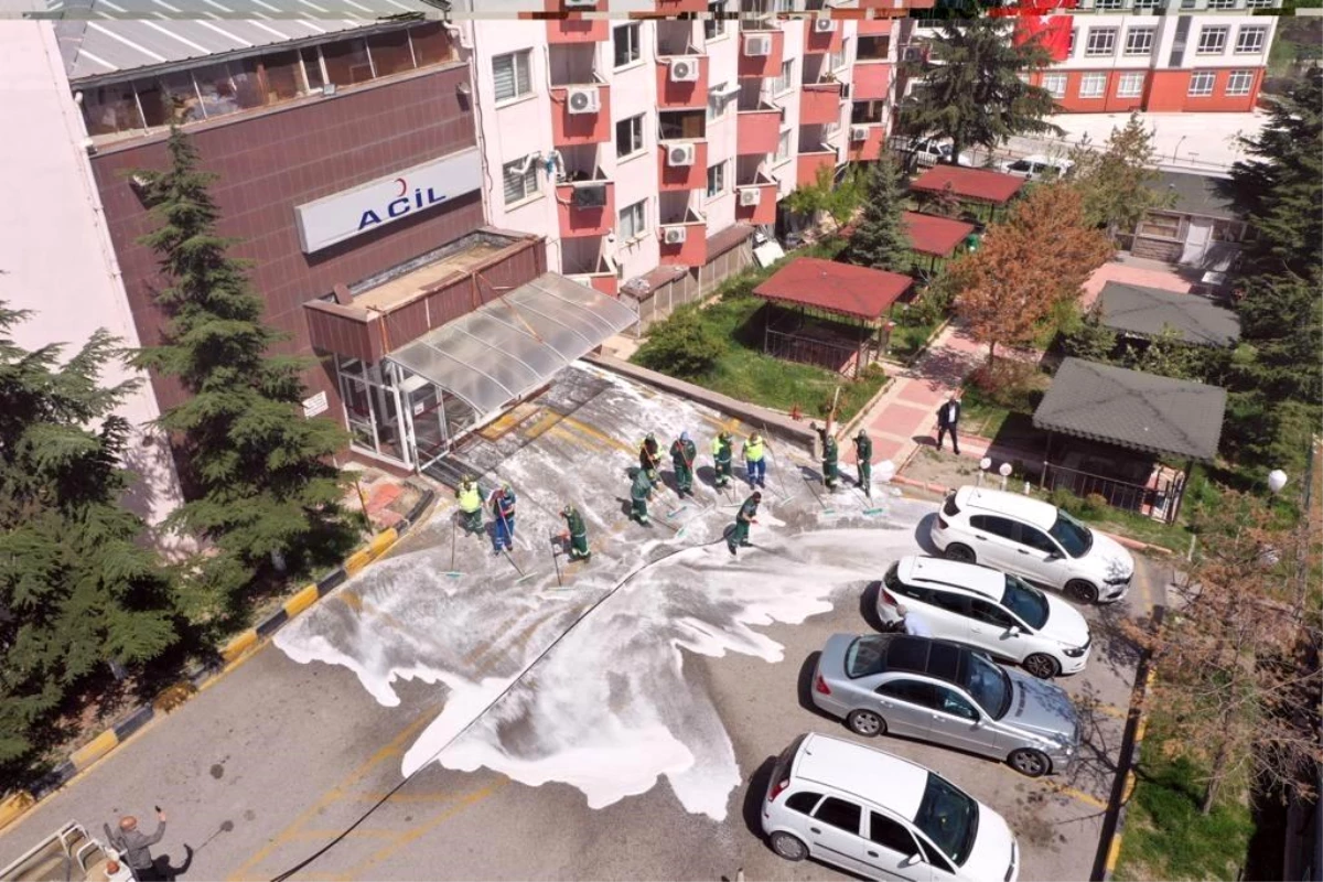 Keçiören\'deki hastanelerin temizlik çalışmaları devam ediyor