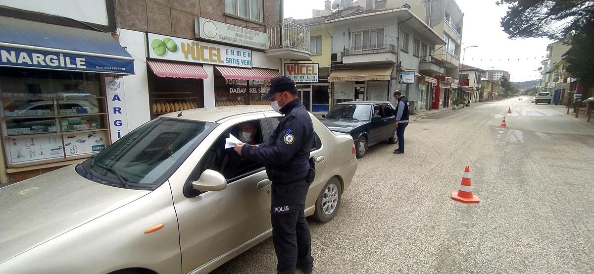 Daday\'da polis ekipleri kısıtlama denetimi yapıldı