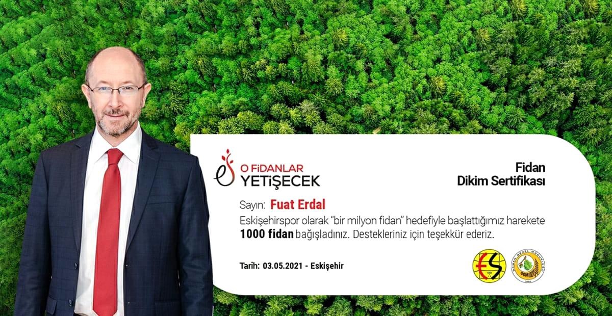 Eskişehirspor\'a en yüksek bağış Prof. Dr. Fuat Erdal\'dan
