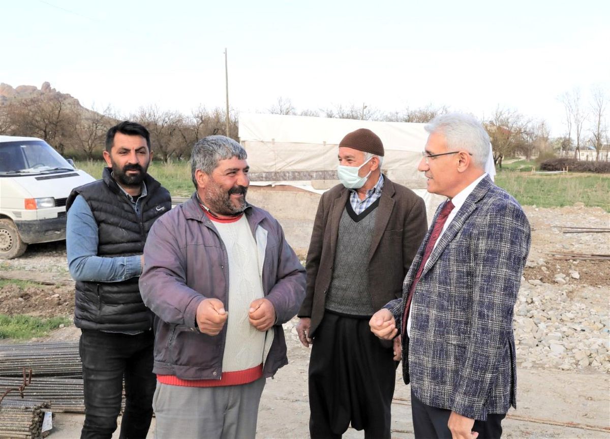 Güder, ekiplerin Orduzu\'daki çalışmalarını inceledi