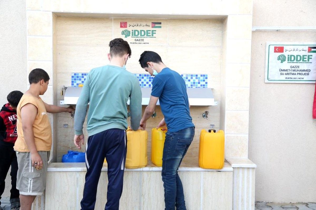 İDDEF, Gazze\'de su arıtma tesisi açtı