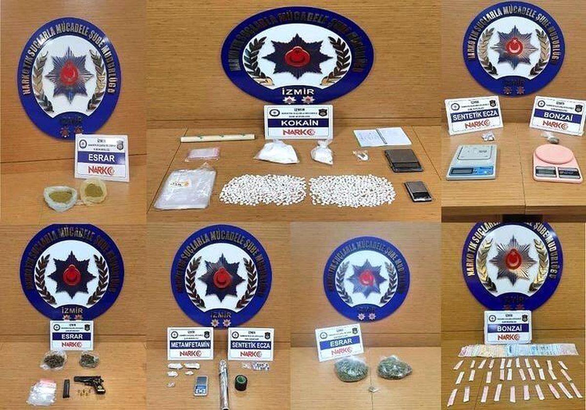 Son dakika haberi | İzmir\'deki uyuşturucu operasyonlarına 15 tutuklama