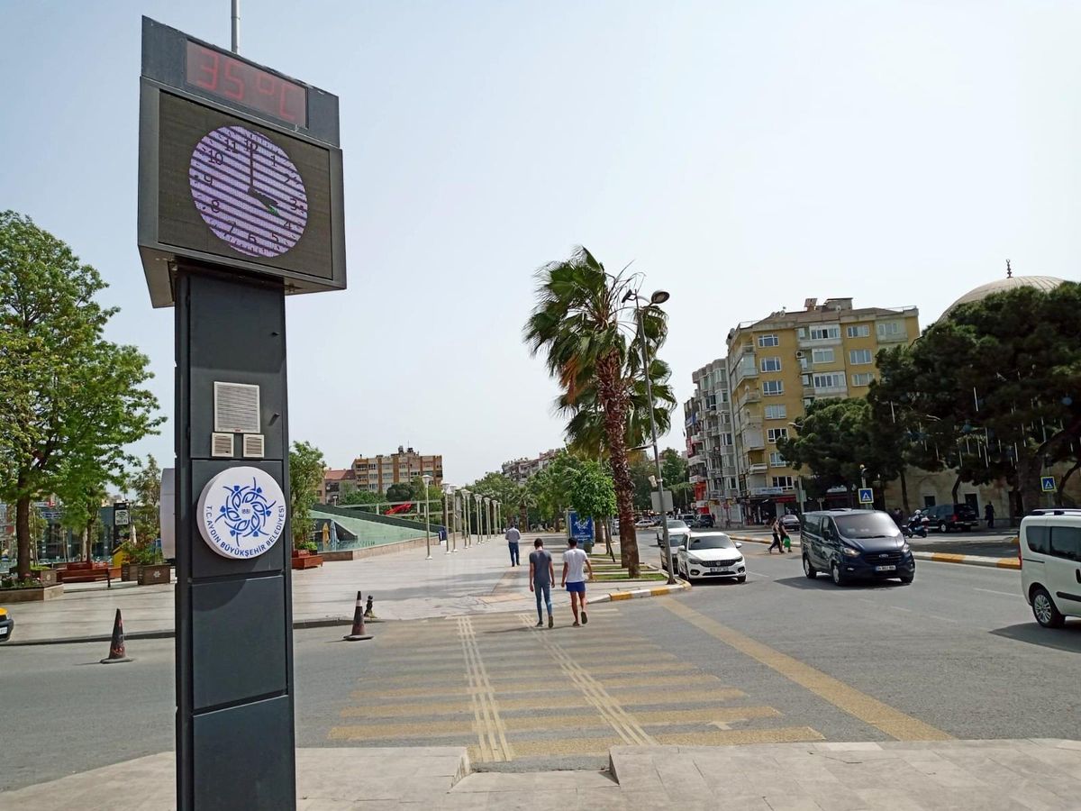 Aydın\'da termometreler 35 dereceyi gösterdi
