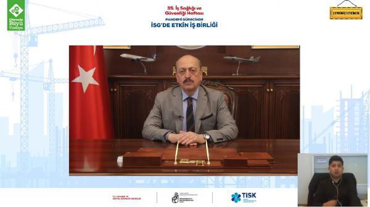 Bakan Bilgin: İş sağlığı ve güvenliği konusunda topyekun mücadeleye ihtiyaç var
