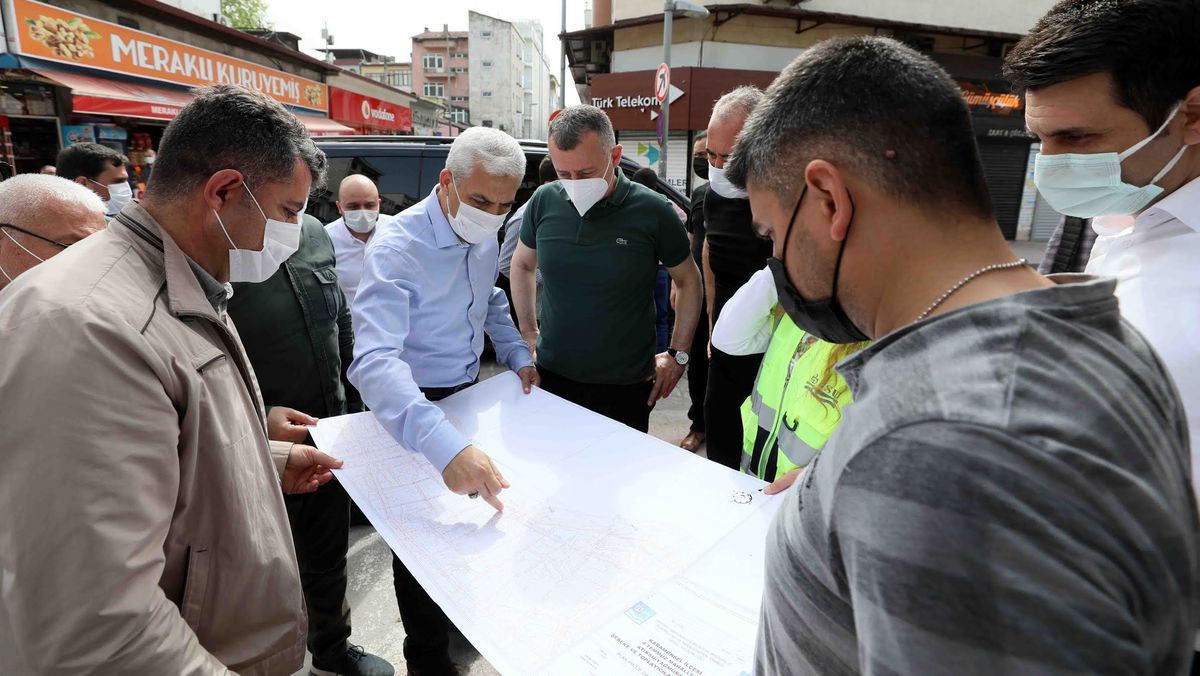 Başkan Büyükakın, Karamürsel\'deki altyapı çalışmalarını denetledi