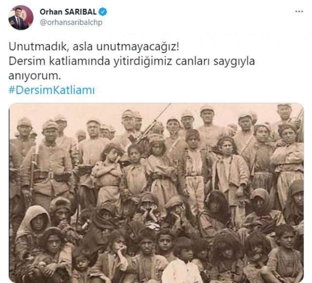 CHP'li vekilin Dersim olayları için 'Katliam' ifadesini kullanması sosyal medyada gündem oldu