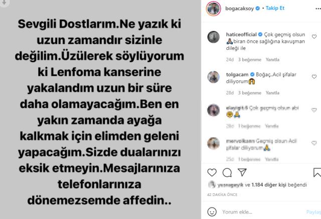 Arka Sokaklar dizisinin oyuncusu Boğaç Aksoy, lenfoma kanserine yakalandı