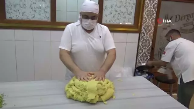 Kilis'te gerebiç tatlısı mesaisi Kilis'te gerebiç tatlısı mesaisi