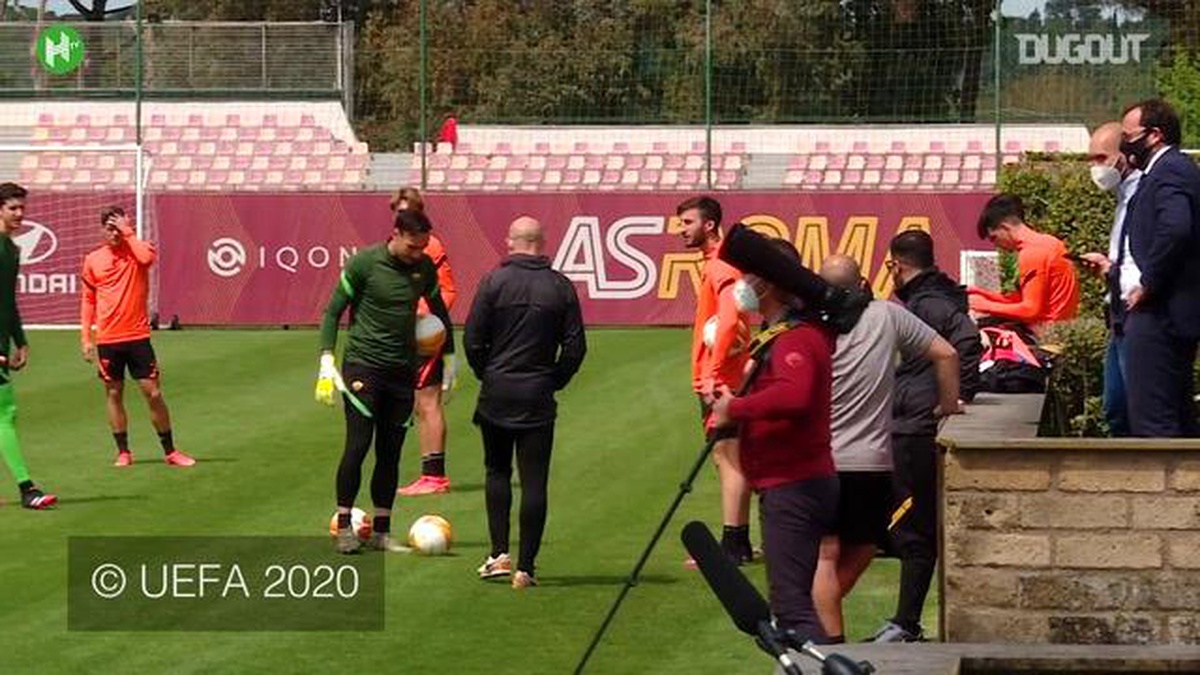 Roma Avrupa Ligi\'nde Oynayacağı Manchester United Maçına Hazırlanıyor