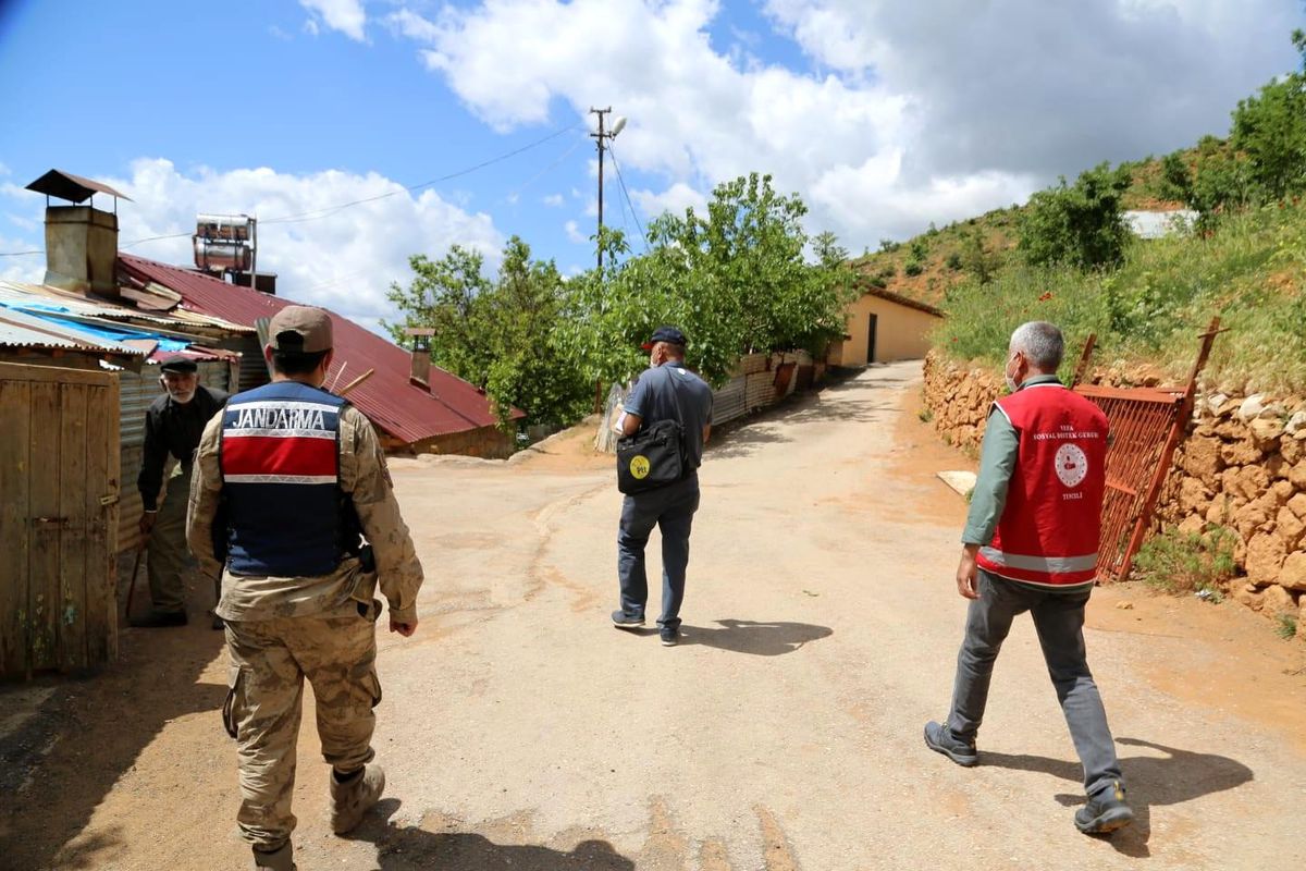 Tunceli\'de destek ödemeleri evlerde yapılıyor