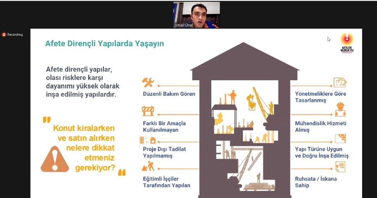 Yenipazar MYO\'da AFAD Farkındalık Eğitimi gerçekleşti