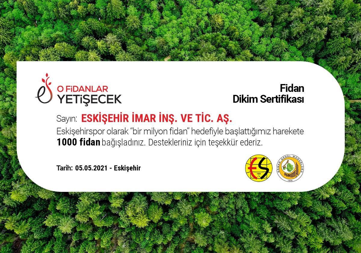 Yılmaz Büyükerşen, Eskişehir yeşil kalsın dedi 2500 fidan aldı!