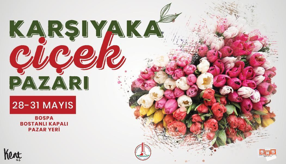 19. Karşıyaka Çiçek Pazarı, "Çiçek Gibi Karşıyaka" sloganıyla açılıyor