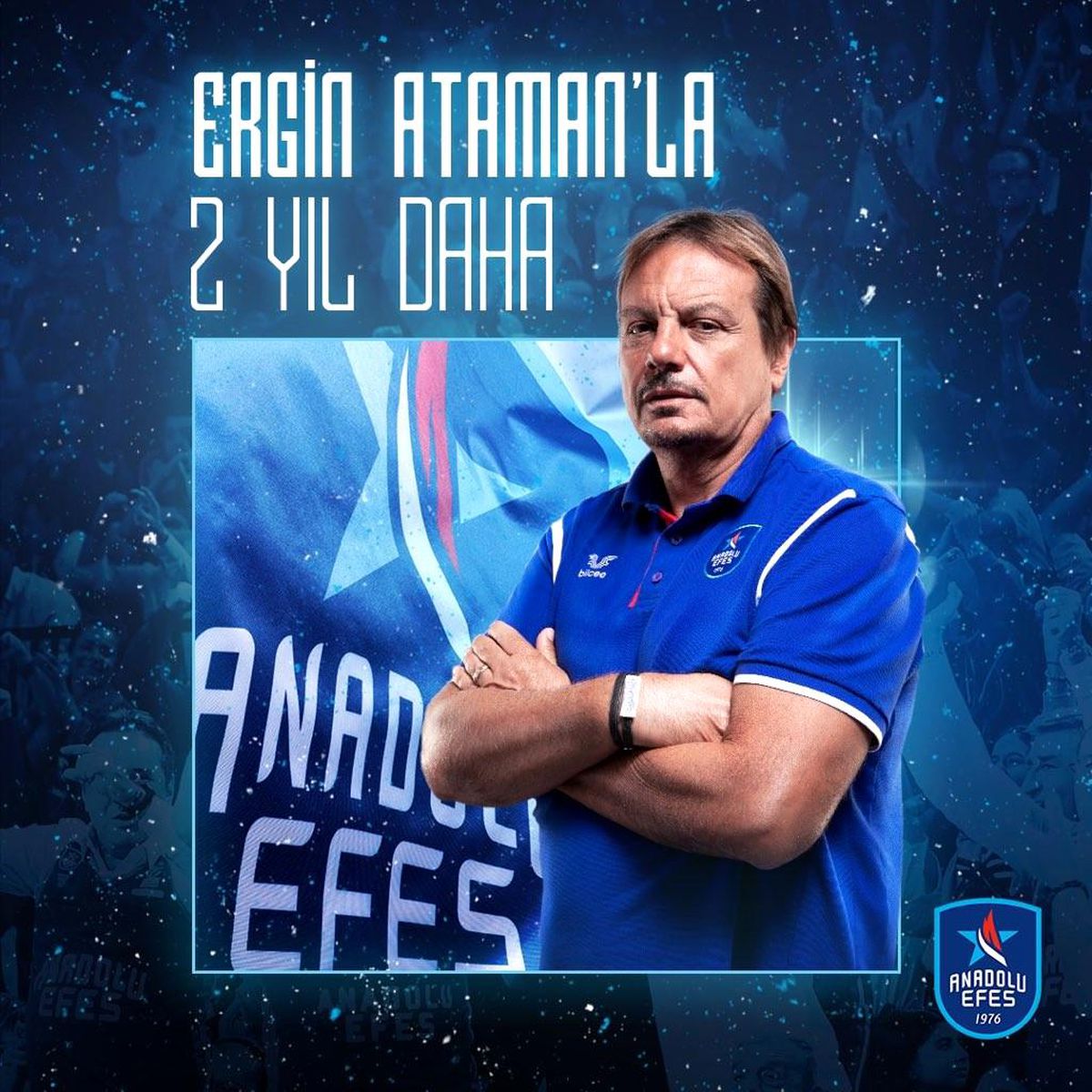 Anadolu Efes, Başantrenör Ergin Ataman\'ın sözleşmesinin 2 yıl daha uzatıldığını açıkladı.