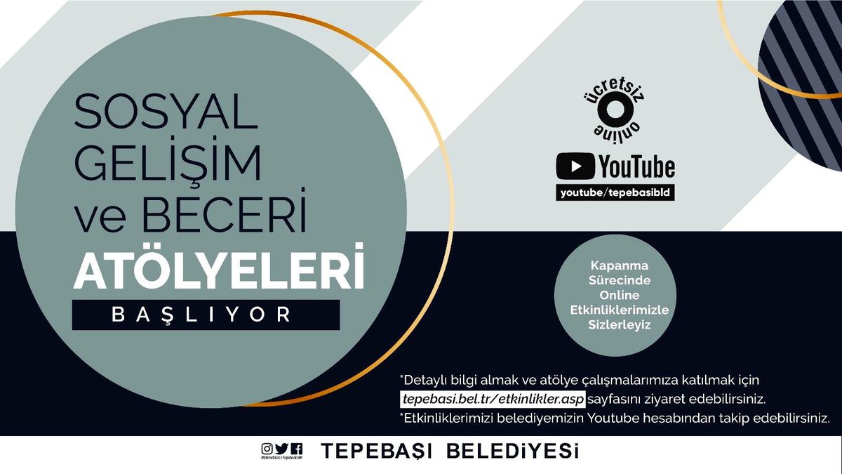 Sosyal gelişim ve beceri atölyeleri başlıyor