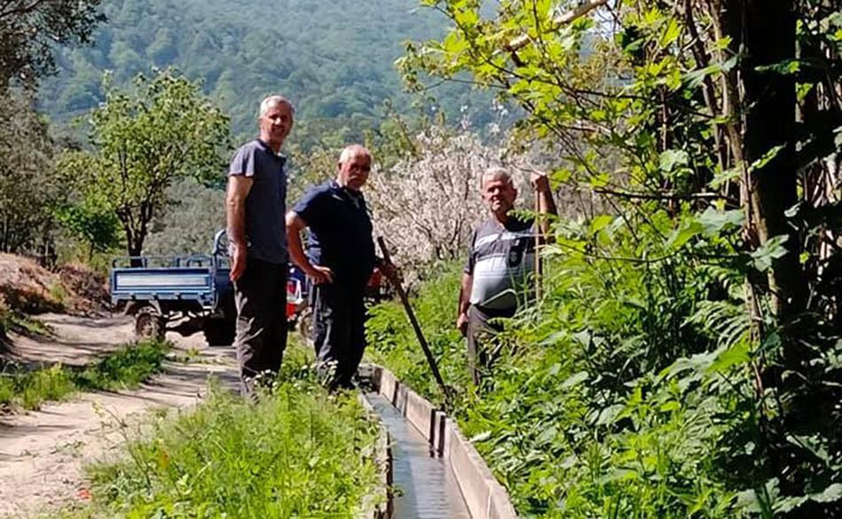 Turan Mahallesi sulama kanalı hizmete girdi