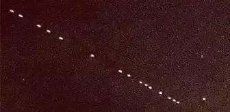 Ankara semalarında 'Starlink' uyduları görüldü